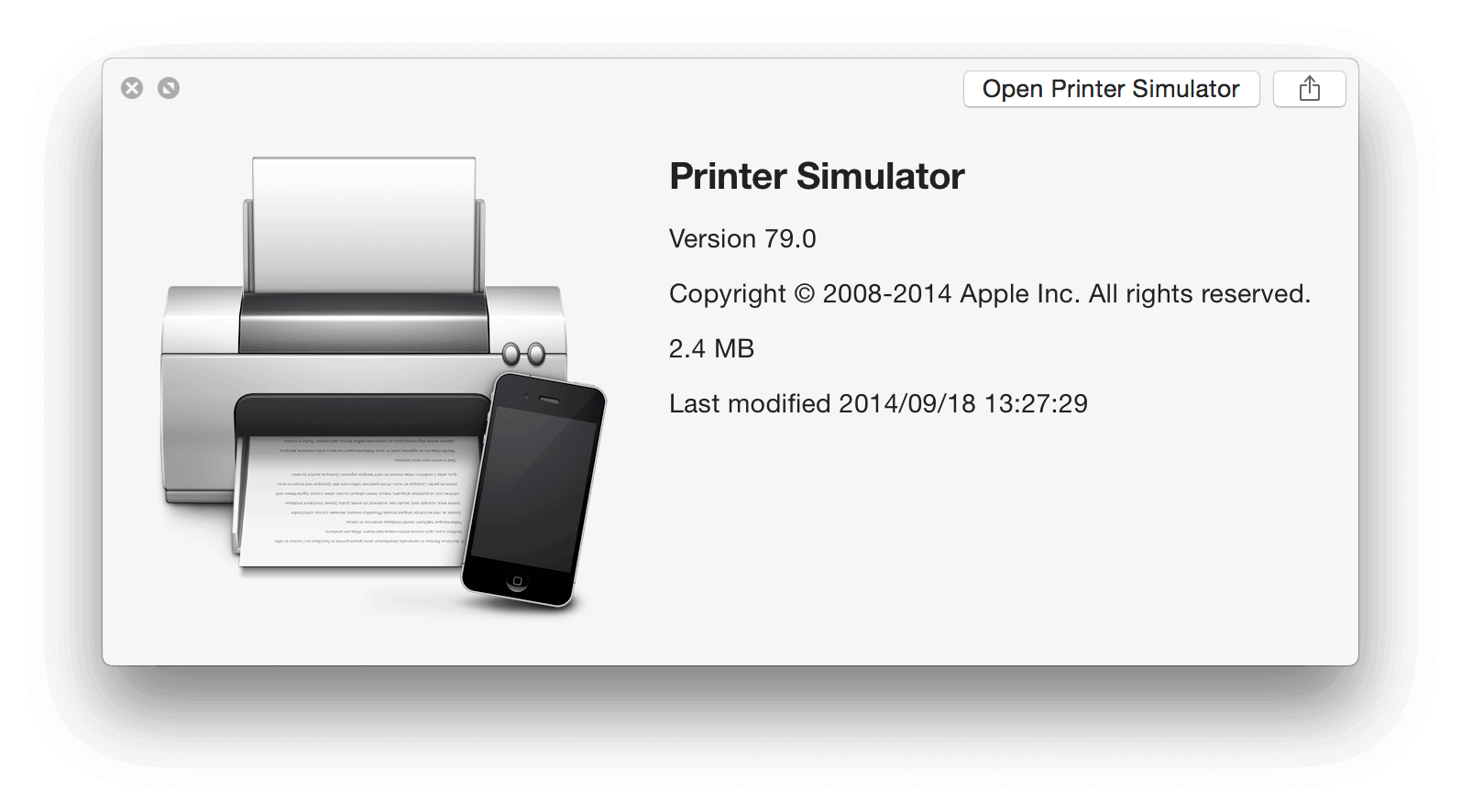 PrintSimulator 应用信息